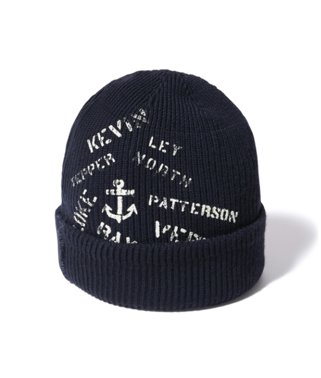 U.S.N. WATCH CAP STENCIL NAVY BLUE - BR02721