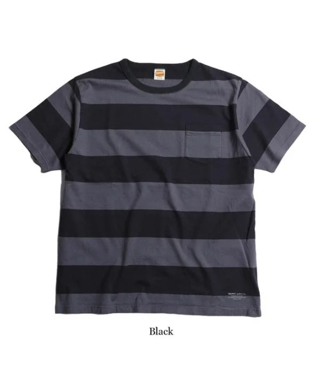 Wide Border S/S Tee Black